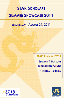 2011 STAR Scholars Summer Showcase Abstract Booklet